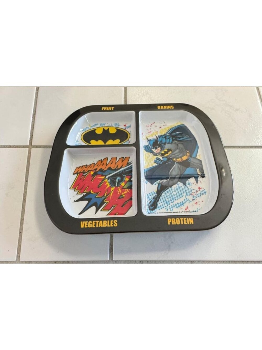 Batman Childrens 4 Section Dish Tray by Zak Designs